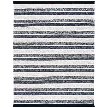 Safavieh 5 x 8 ft. Kilim Flat Weave Rectangle Area Rug Black & Ivory KLM151A-5